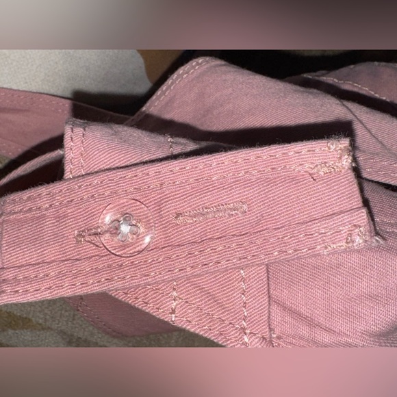 Oshkosh Bgosh Toddler 100% Cotton Pink Pleated Vestbak Overall Dress 24 Months - Picture 6 of 8